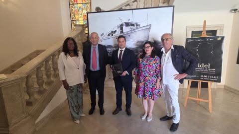 Inauguración de la expo a Fidel Castro Ruz en Italia