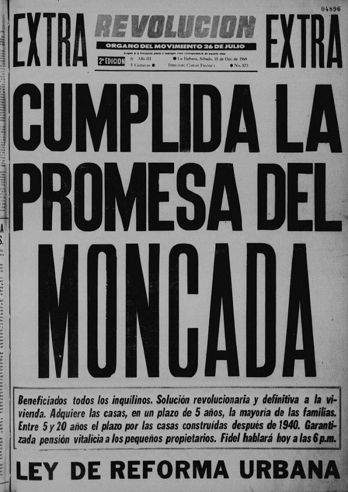 Portada del diario Revolución 