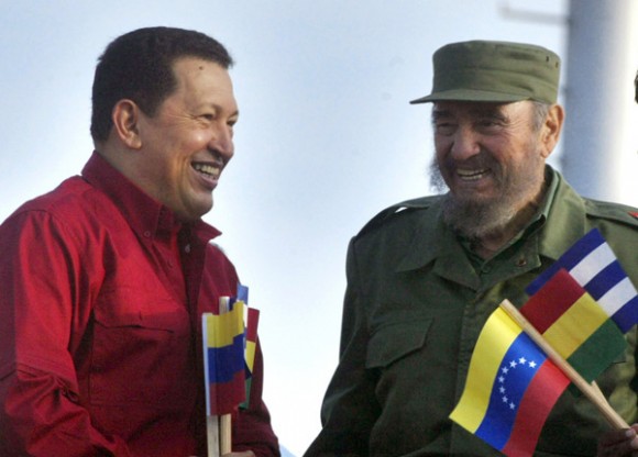 Fidel y Chávez