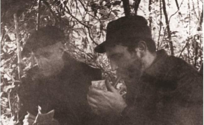 Herbert Matthews y Fidel Castro, en la finca de Epifanio Díaz.