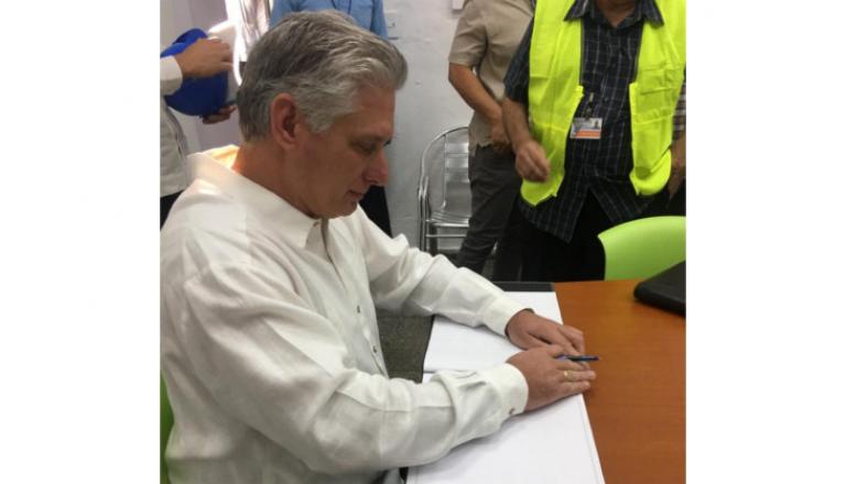 Visita del Presidente de la República de Cuba Miguel Diaz Canel Bermúdez