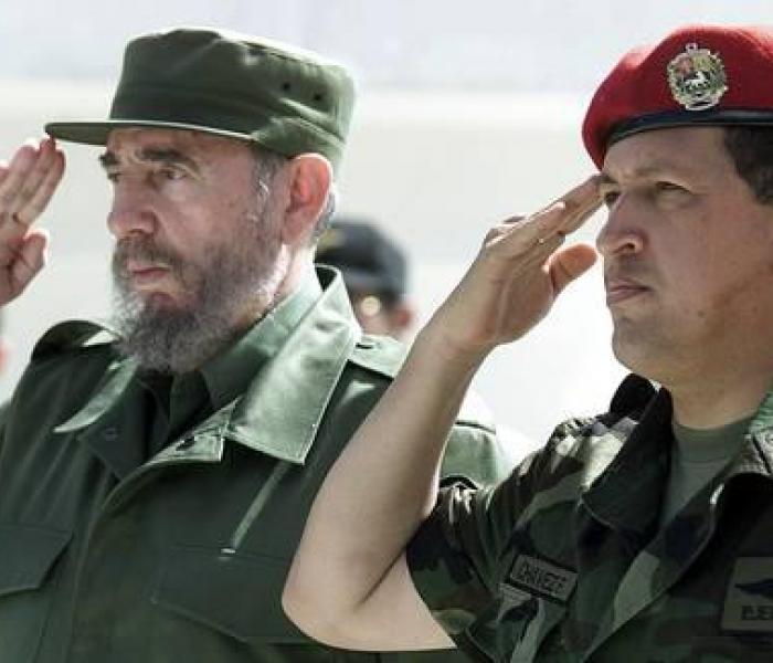 fidel y chávez