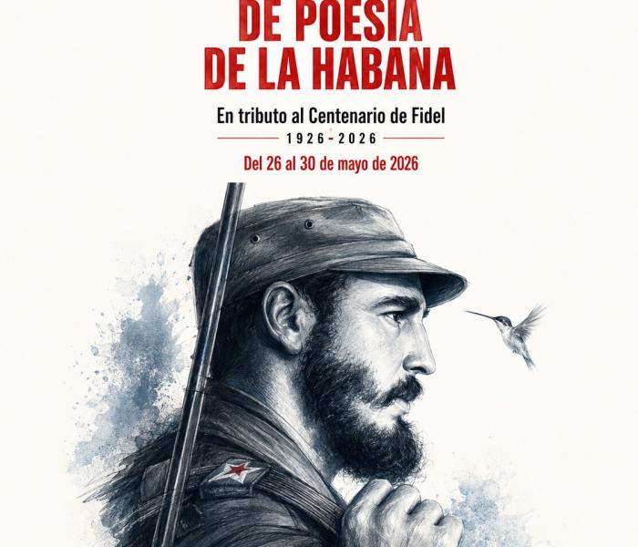 Cartel del 32 Festival Internacional de Poesía de la Habana 