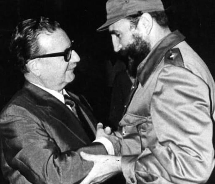 Fidel Castro Ruz y Salvador Allende 